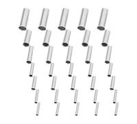 ABOOFAN 600pcs Copper Crimp Connectors Terminal Kit with 7 Sizes, Silver Metal Wire Crimp for Secure Installation and Reliable Connection in Industrial Setups and Automation Equipment