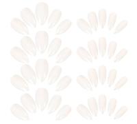 ABOOFAN 600pcs White Plastic Nail Tips Set for Women Easy to Apply Fake Nails for DIY Art for Holiday Events and Creating Your Own Style