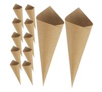 ABOOFAN 60pcs Kraft Paper Confetti Petal Cones for Wedding Party Supplies Elegant Large Capacity Flower Bouquet Cones Sturdy DIY Favor Celebration Decorations