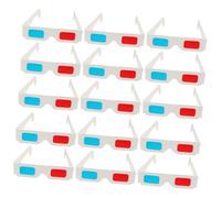 ABOOFAN 60pcs Portable 3d Movies Glasses Anaglyph Red Blue Paper Frame for Ages Spectacular Visual Experience Suitable for Cinema and Outdoor Movie Nights
