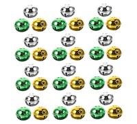 ABOOFAN 60pcs Small Jingle Bells for Christmas Tree Puppy Bells Craft Decorative Pendant Mini Hanging Charms for Cat Dog Collar Holiday Craft Charms
