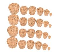 ABOOFAN 60pcs Tapered Cork Stoppers for Wine Bottles Craft Jar Stoppers and Beverage Sealing Flexible Fit for Brewing Containers and DIY Projects