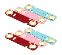 ABOOFAN 6pcs Adjustable Parrot Training Foot Rings for Small Birds and Parrots, Artificial Leather and Metal Bird Leg Bands with Assorted Colours, for Outdoor Training and Activities