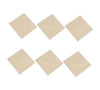 ABOOFAN 6pcs Blank Square Wood Slices DIY Craft Sheets Unfinished Wooden Cutouts for Painting Writing Wedding Ornaments and Handmade Projects