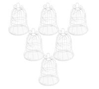 ABOOFAN 6Pcs Candy Box Decorative Birdcage Sweets Packaging for Weddings Parties and European Style Candy Containers for Favors and Storage