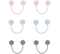 ABOOFAN 6pcs Creative Magnet Storage Tools Useful Magnetic Binds (Assorted Color) phone accessories