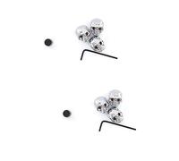 ABOOFAN 6pcs Electric Guitar Metal Skull Volume Tone Knobs for Guitar Accessories for Volume Control Use Electric