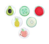ABOOFAN 6pcs Fruit Shaped Eye Cooling Packs Ice Eye Pads Cold Compress Mask Suitable for Relaxation and Sleep