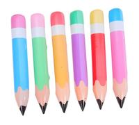 ABOOFAN 6PCS Inflatable Pencil Balloons with Vibrant Colors for Classroom and Party Decoration Easy Quick Inflate Design for Hanging Back to School Graduation Photo Props and Party Favors