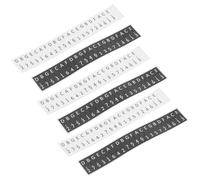 ABOOFAN 6pcs Kalimba Note Stickers for 17-Key Thumb Piano, Piano Note Markers and Scale Decals, Beginner Musical Training Labels White and Black Staff Stickers for Finger Practice