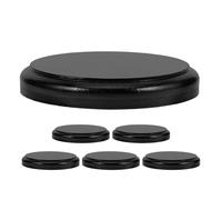 ABOOFAN 6pcs Miniature Model Bases Wood Circular War Figure Display Stands for Gaming Miniatures Architecture Model Materials