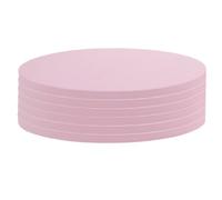 ABOOFAN 6pcs Pink Yoga Knee Pads Cushioned Round Kneeling Pads for Elbows Wrists Hands Head Non-slip Protective Exercise Mats for Yoga Planks and Floor Workouts