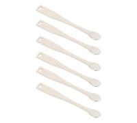 ABOOFAN 6pcs Silver Zinc Alloy Facial Mask Spoons Makeup Tool for Applying Essences and Healing Muds, Handy Cosmetic Spatulas for Make-up and DIY Cosmetics