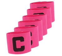 ABOOFAN 6pcs Soccer Captain Armband Set Elastic Football Arm Bands for Youth and Adult Players Injury Prevention Sleeve for Team Leadership and Captain Identification