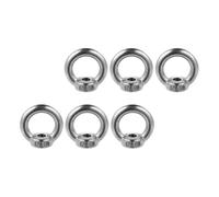 ABOOFAN 6pcs Stainless Steel Eye Nuts M10 Threaded Ring Bolts with Excellent Load Capacity and Anti-rust Feature for Industry and Shipbuilding Applications