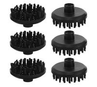 ABOOFAN 6pcs Steam Cleaner Brush Heads for Grout Cleaning with Universal Fit, Deep Cleaning Plastic Brushes for Hard Surfaces and Tiles, Replacement Parts for Home Steam Cleaners