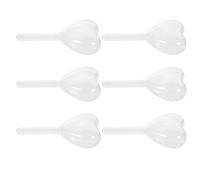 ABOOFAN 6Pcs White Heart-Shaped Candy Container Favor Boxes with Enchanted Wand Design, Wedding Favors Packaging Box for Party and Candy Storage