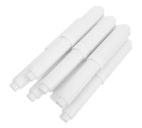 ABOOFAN 7 Pcs White Toilet Paper Holder Rod Replacement Spring Loaded Plastic Roller Spindle with Tension for Secure Fit Versatile Use in Home Office and Hotel Bathrooms