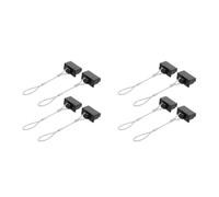 ABOOFAN 8 Pcs 50a Power Connector Dust Cover Caps with 4.17 Wire Lanyard | Weather Resistant Engineering Plastic, Push on Fit for Male or Female Plugs, Black Finish, Quick Install