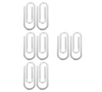 ABOOFAN 8 Pcs Stainless Steel Money Clip for Bills and Cards, Carry | Double Sided Silver Design, Sl hrome Finish, Office Desk Use, Travel Light