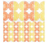 ABOOFAN 80pcs Orange Paper Luncheon Disposable Napkins with Vibrant Citrus Design, 2-Layers Resist Tearing Fruit Tissues for Large Events and Casual Summer Parties