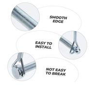 ABOOFAN 8pcs Carbon Steel Shaft Locking Pins with Safety Latch Quick Release Trailer Coupler Positioning Pins for Farming Gardening Truck Boat Use