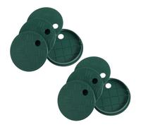 ABOOFAN 8pcs Inch round Valve Box Cover Lid for Outdoor Sprinkler Irrigation System, Plastic Material with Robust Valve Protection and Antislip Pattern, Easy Replacement for Lawns and City