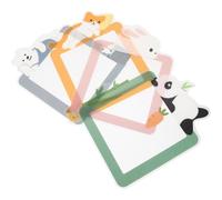 ABOOFAN 8pcs Luminous Cartoon Socket Stickers Set with Panda, Rabbit, Bear, and Cat Designs, Glow-in-The-Dark Wall Decals for Bedroom and ’ Room Light Switch Protection