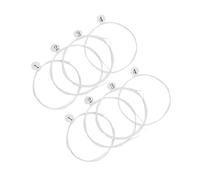 ABOOFAN 8pcs Nylon Ukulele Strings Set for Tenor Ukulele and Bright Sound Sturdy White Strings for Replacement and Playing
