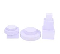 ABOOFAN 8pcs Three-dimensional Foams Adornments Geometric Solid Ornaments Creative Unique Foam Decoration for Photography Easy to Carry Suitable for Photography