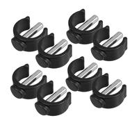 ABOOFAN 8pcs Toilet Safety Clips Replacement Locking Pins for Toilet Support Rails and Bathroom Benches, Universal Compatibility with Adjustable Plug, Sturdy Plastic and Reinforced Metal