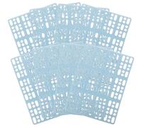 ABOOFAN 8pcs Wear-resistant Plastic Bunny Cage Foot Cushions with Holes Design, Anti-scratch Rabbit Foot Mats for Cage Bedding and Habitat Protection