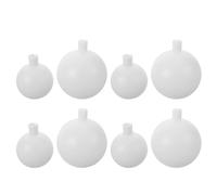 ABOOFAN 8Pcs White Plastic Round Lamp Shades 6Cm 8Cm Globe Replacement Covers for Wedding Pathway Lighting and Ceremony Aisle Decorative Spherical Lampshade Accessories
