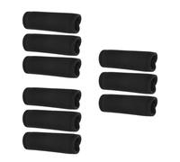 ABOOFAN 9 Pcs Anti Slip Pull up Handle Grip Cover Pads for Doorway Bars | Detachable Polyester Sleeves, Black Finish, for Pull up Training and Barbell Exercises