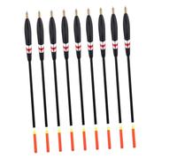 ABOOFAN 9pcs Wood Fishing Floats Thickened Tail Stable Buoyancy Sea and Fresh Water Rock Fishing Drift Floats for Carp and Catfish with Extended Casting Range