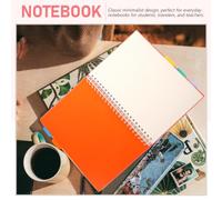 ABOOFAN A4 Spiral Notebook Lined Note Pad 300 Pages Pink Paper Adhesive Smooth Writing Prevents Erasure Wear for Teachers and Students
