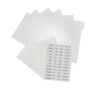 ABOOFAN A5 Round Ring Binder Cover with 6 Holes, Pp Material Divider Organiser for Office and School, for Organising Documents in Binders and Notebooks