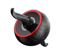 ABOOFAN Abdominal Exercise Roller Wheel with Rubber Grip, Home Fitness Core Trainer for Core Strength, Black Abdominal Training Roller for Men and Women