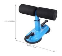 ABOOFAN Abdominal Machine Waist Fat Reduction Trainer with Adjustable Foot Barrier Human Engineering Design Natural Rubber Sucker Portable Home Fitness Equipment for Men and Women Blue