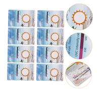 ABOOFAN Accurate Uvb Light Tester Strips Easy to Carry Pvc Material UV Testing Cards 10pcs for Reptile Glass Containers for Indoor Lighting and Outdoor Activities