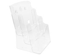 ABOOFAN Acrylic File Organizer Brochure Rack Wall Mount Document Holder for Dormitory and Office Desktop Display Stand