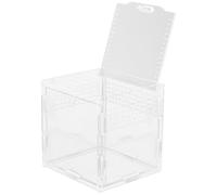 ABOOFAN Acrylic Reptile Habitat Rearing Container with High Temperature Performance and Easy to Observe Features, Simple Shape Design for Animal Showing, Suitable for Small Animals