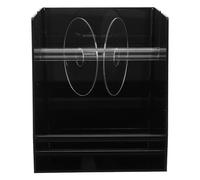 ABOOFAN Acrylic Slot Label Distributor Sticker Dispenser Box for Kitchen Food Container Organization Manual Desk Label Holder Stand