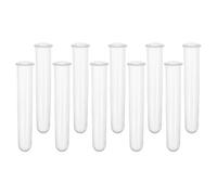 ABOOFAN Acrylic Test Tubes Sample Distribution Tubes for Laboratory 10 Pcs with Accurate Sizing and Scientific Experiments for Plants and Candy Storage