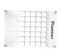 ABOOFAN Acrylic Wall Hanging Weekly Planner Board Dry Erase Calendar Memo Board Reusable Wall Mount Organizer for Office and Home Scheduling