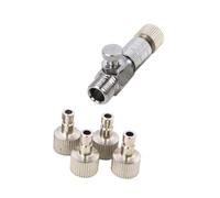 ABOOFAN Adjustable Airbrush Quick Disconnect Adapter Kit Compact Air Compressor Hose Connector for Model Painting and Airbrush Accessories Easy Installation with No Air Leakage