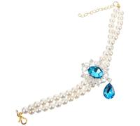 ABOOFAN Adjustable Cat Collar Dog Collar Wear-resistant Safe Plastic Resin Pearl Style Decorative Fine Design Elegant Pet Accessory for Festival and Pet Birthdays Suitable for Small