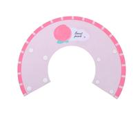 ABOOFAN Adjustable Cute Pet Cat Protective Collar for Injury Soft Felt Neck for Kittens and Cats Comfortable Anti-scratch Design with Decorative Peach Color Suitable Neck