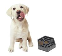ABOOFAN Adorable Petal-shaped Slow Feed Bowl for Dogs and Cats, Wear-resistant Resin Material with Rounded Corners, Creative Compact Design to Prevent Choking and Healthy