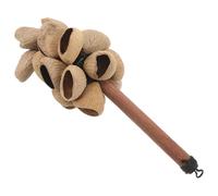 ABOOFAN African Bells Wooden Handle Maracas Shaker Musical Instrument Nut Rattle African Rhythm Balls for Dance Traditional Music Performances